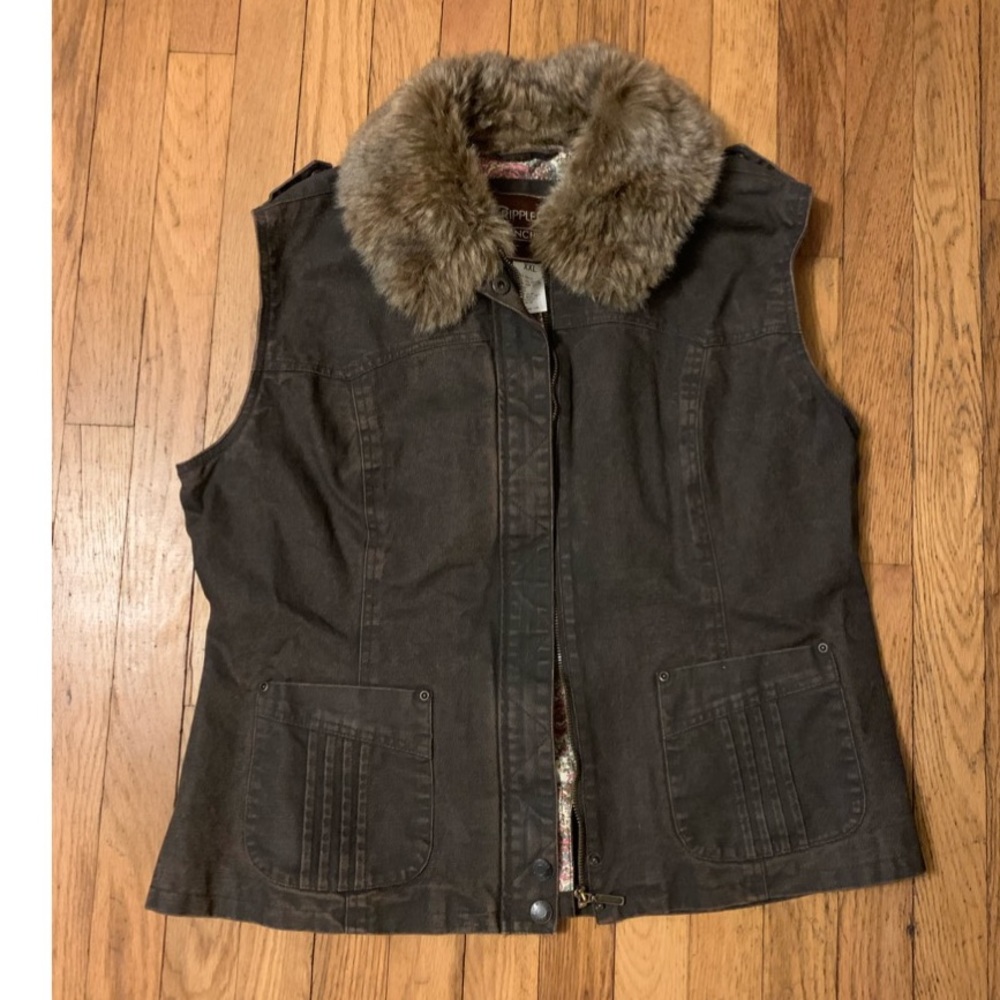 Brown Fur Vest